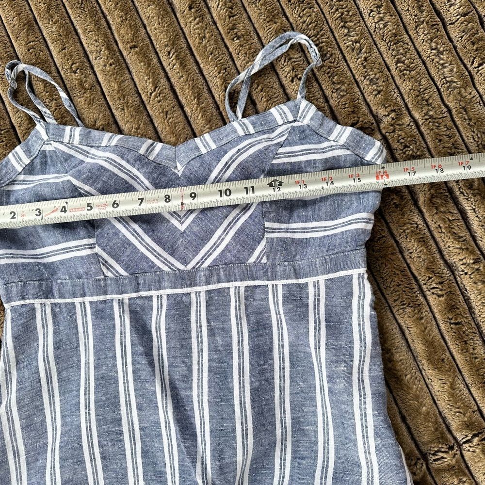 🎉5 for $45 🎉 St Tropez West Dress Maxi Long Size 4 Pure Linen - Picture 8 of 10